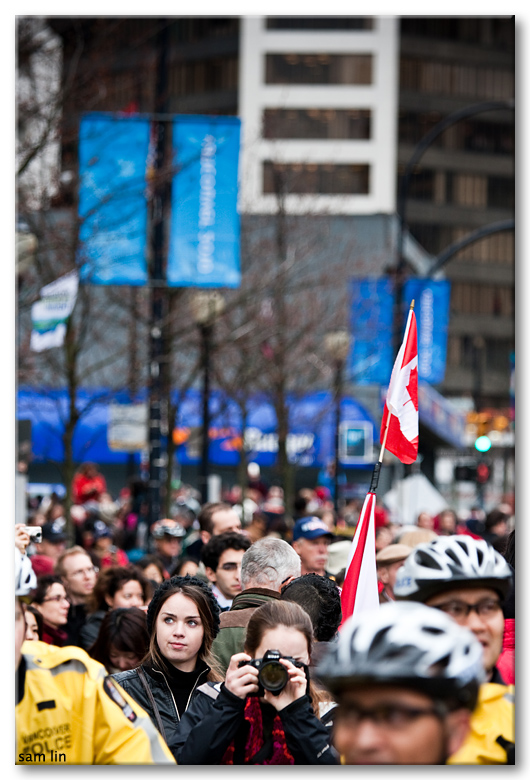 Torch Relay Downtown Vancouver